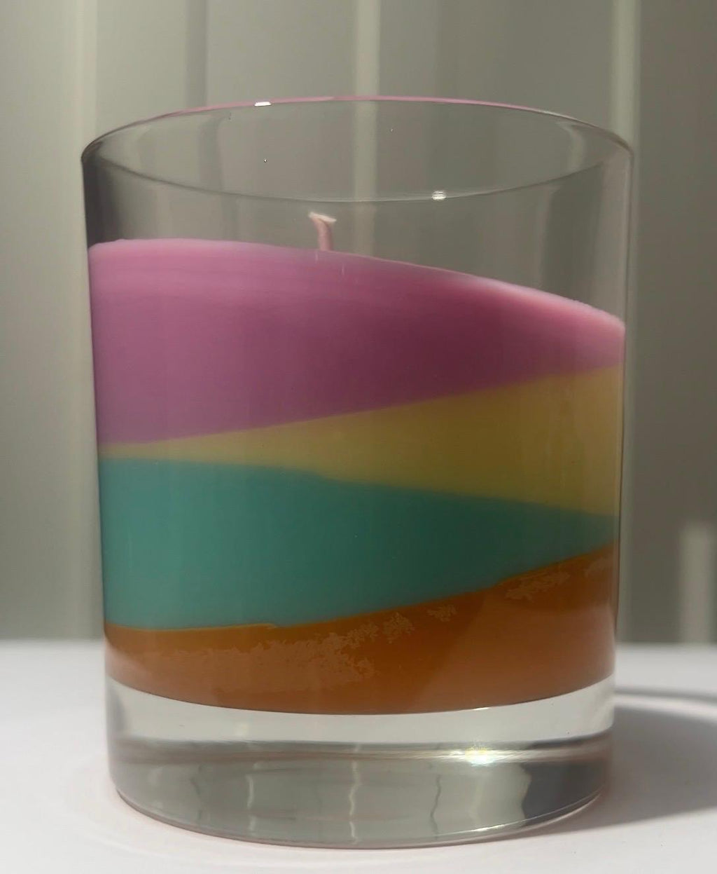 SLANT candle angle view