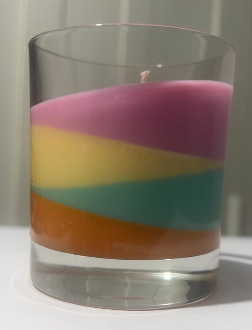 SLANT candle side view